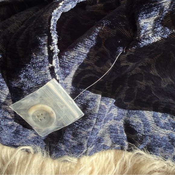 Free People Sabina Fur trim penny lane Bomber jacket brocade $450 XS - Picture 6 of 12